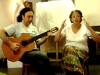 Marsiglia   2009 -   esibizione di Luigi Di Pino e Yamila cuntastorie algerina